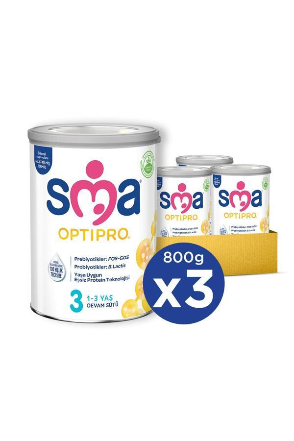 Sma 3 Optipro Probiyotik Devam Sütü 800 Gr X 3 Adet - Image 1