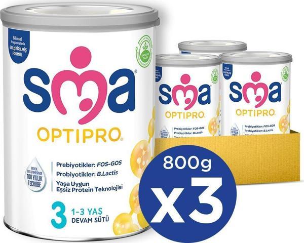 Sma 3 Optipro Probiyotik Devam Sütü 800 Gr X 3 Adet - Image 1
