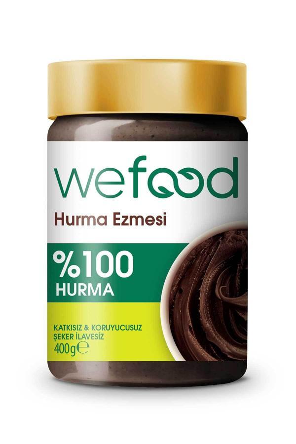 Wefood %100 Sade Hurma Ezmesi 400 gr (Hurma Püresi, Hurma Dolgusu) - Image 1