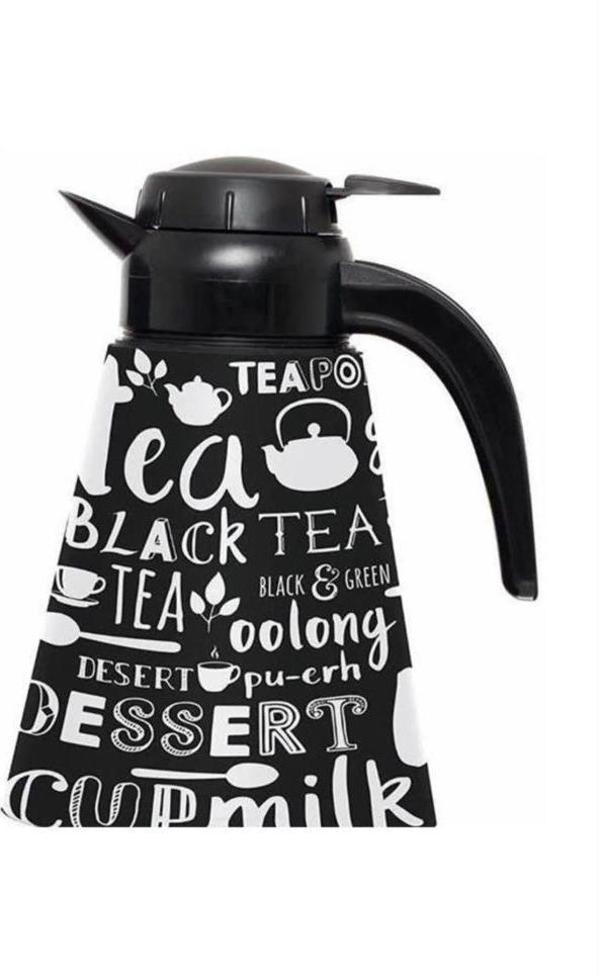 Herevin 1,2 Lt Desenli Konik Termos-Yazılı Tea 161704-005 - Image 1