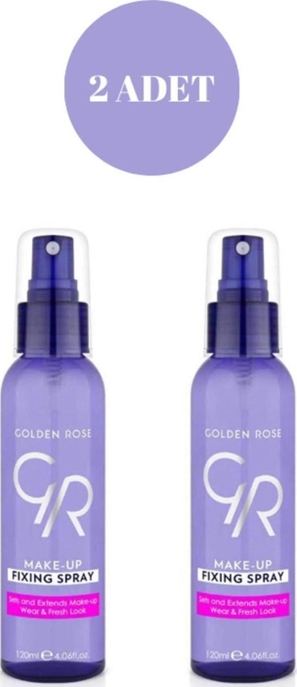 Golden Rose Make Up Fixing Spray - Makyaj Sabitleyici Sprey 2X120 Ml - Image 1