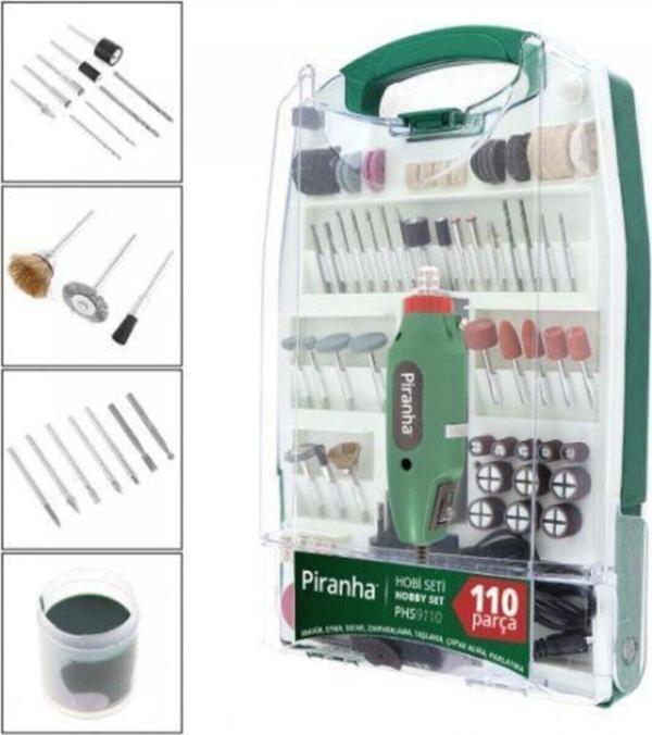 Piranha Phs 9110 Elektrikli Taşlama Ve Zımparalama Hobi Seti - Image 1