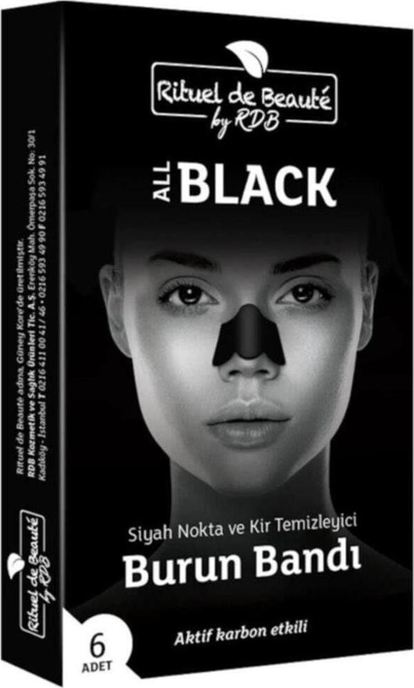 Rituel De Beaute Black Aktif Karbon Siyah Nokta Ve Kir Temizleyici Burun Bandı 1 Kutu 6 Adet - Image 1