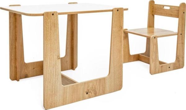 Minera 2-4 Yaş Turna Montessori Ahşap Çocuk Oyun, Çalışma, Aktivite Masası Ve Sandalyesi - Image 1