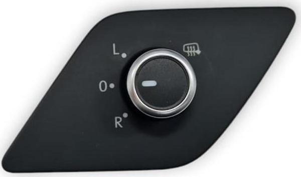 VW Jetta 2011-2014 Dış Dikiz Ayna Ayarlama Düğmesi Krom 5C7959565D - Image 1