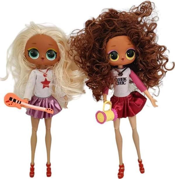 Lol 2'li Liya Bebek Saçlı Bebek 8287 Aksesuarlı Oyuncak Model Figür - Image 1