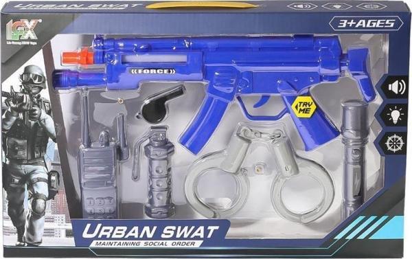 Birlik Oyuncak Pilli Işıklı Urban Swat Taramalı Tüfek Seti 333E-2 - Image 1