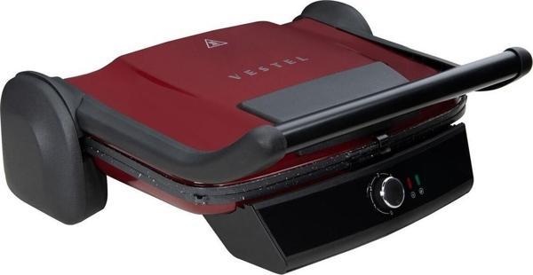 Vestel Retro T7000 Elektrikli Izgara Ve Tost Makinesi, Bordo - Image 1