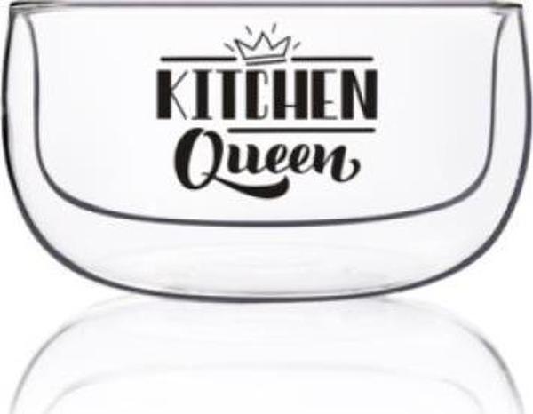 Rossel Premium Perotti Double Bowl 300 ml. Cam Kase 13795 - Image 1