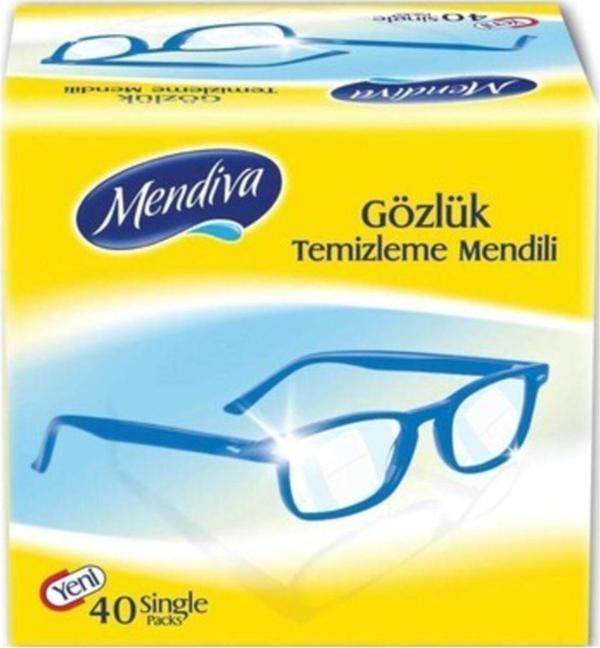 Mendiva Gözlük Ve Cam Ekran Temizleme Mendili 40'Lı - Image 1