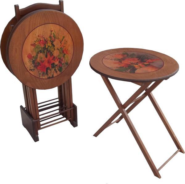 Çanta Zigon 13691 Resimli Model Kayın Ceviz Natüre boya çiçek motif El Yapım - Image 1