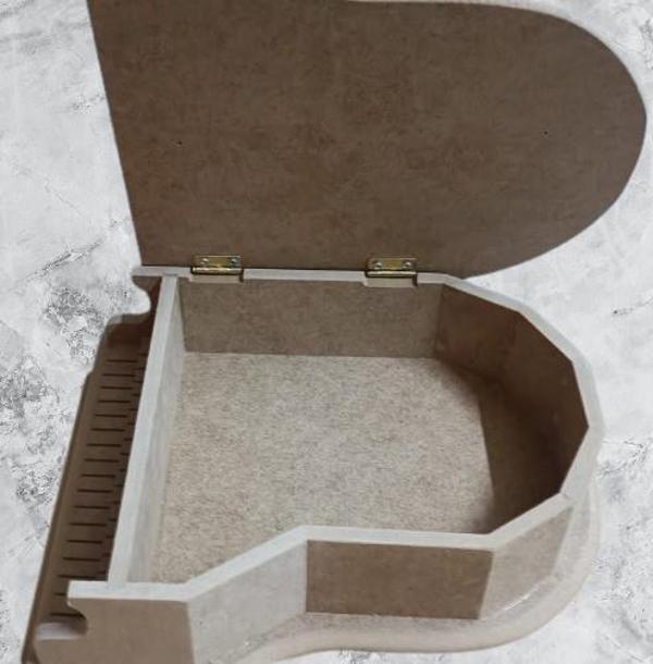Hobi ADN 90274 Dekoratif Piyano Kutu Ayaklı Ahşap MDF HAM CNC Kesim MODEL El Yapı - Image 1