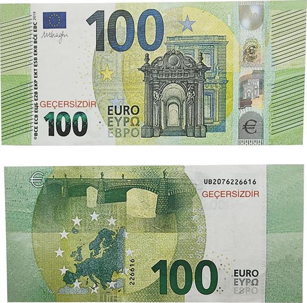 100 Euro 50 Adet Geçersiz Sahte Oyun Parası Düğün Parası - Yüz Euro - Image 1
