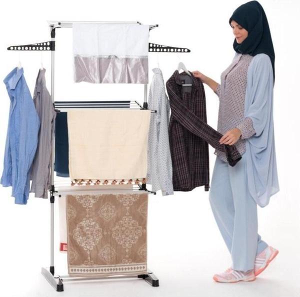Biricik Alüminyum 3 Katlı Çamaşır Kurutmalık - Image 1