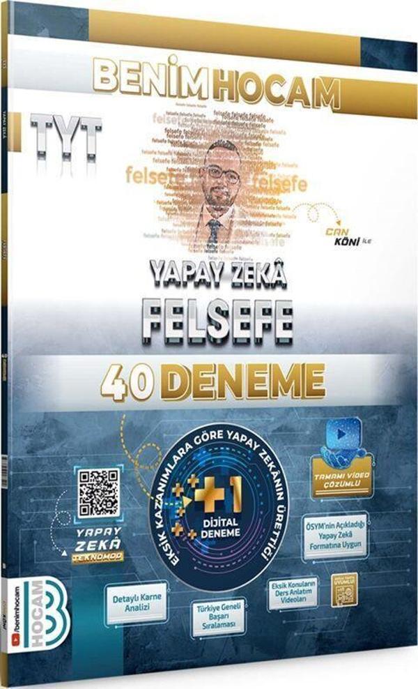 TYT Yapay Zekâ Felsefe 40 Deneme Benim Hocam Yayınları - Benim Hocam Yayınları - Image 1