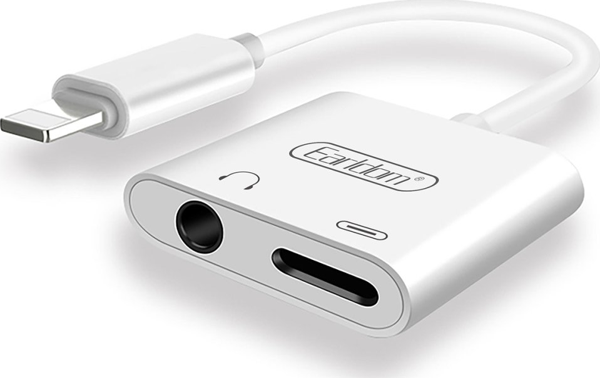 Qpen OT46 Tak Çalıştır Lightning to 2in1 Type-C ve Aux Dönüştürücü - Image 1