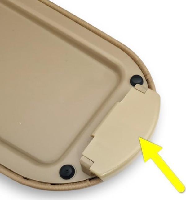 Seat Toledo 2013-2014 Kol Dayama Kolçak Kapak Mandalı Bej 3B0868445 - Image 1