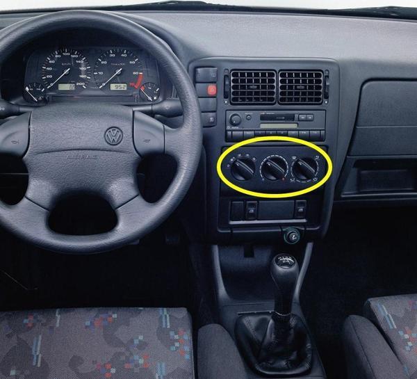VW Caddy 1996-2003 Kalorifer Kumanda Paneli Düğmeleri 6N0819045 - Image 1