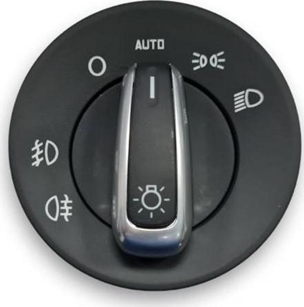 Skoda Octavia 2 2009-2012 Far Anahtarı Auto Otomatik Krom 1Z0941431K - Image 1