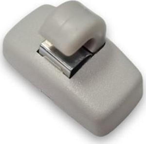 VW EOS 2006-2011 Güneşlik Tutucu Klipsi Kanca Gri 3B0857561B - Image 1