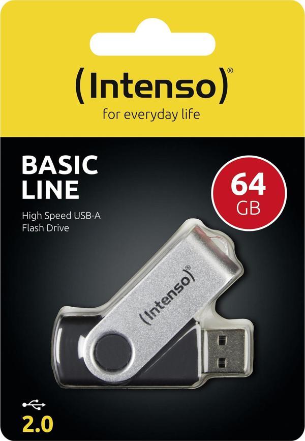 Intenso Basic Line 64 GB USB 2.0 Flash Bellek - Image 1