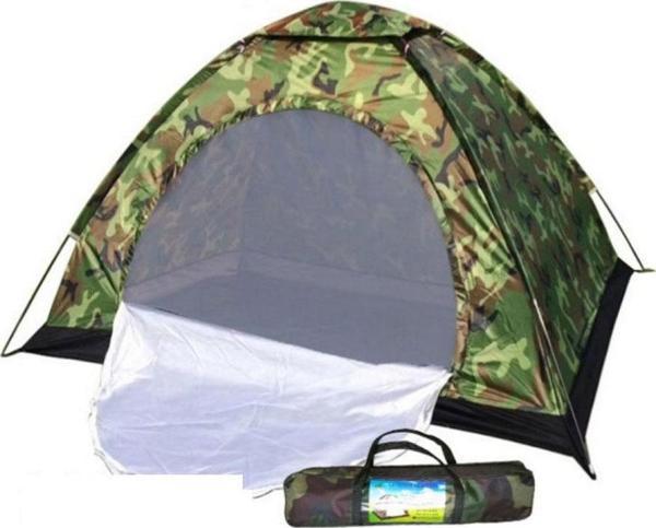 4 Kişilik Kamuflaj Desenli Kolay Kurulumlu Kamp Çadırı - Image 1