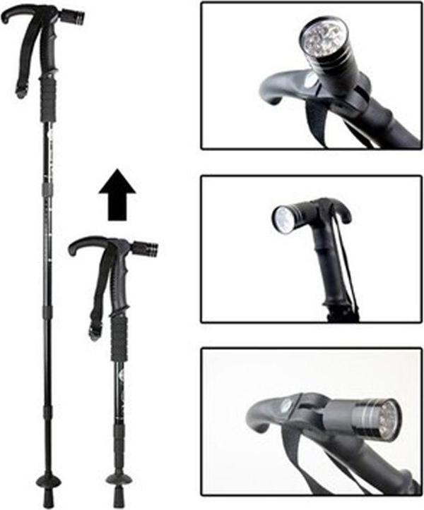 Boya Göre Ayarlı Işıklı Yürüyüş Bastonu Watton Wt-002 - Image 1