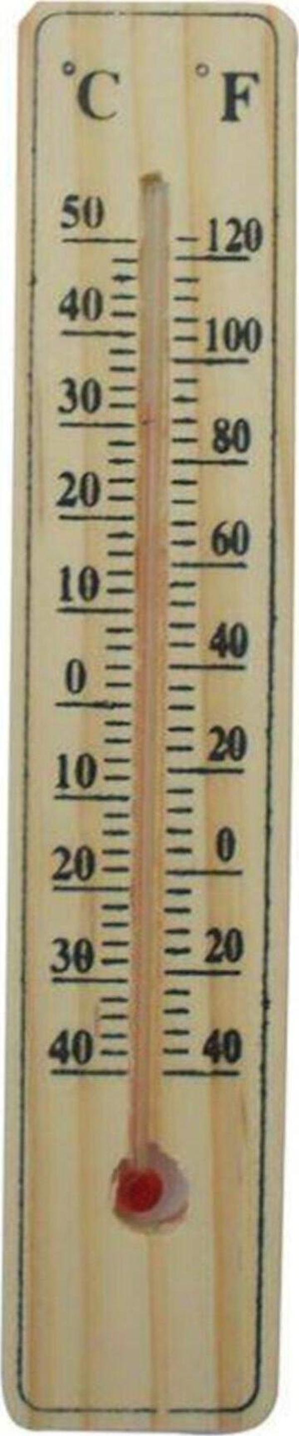 Ahşap Oda Sıcaklığı Sıcaklık Ölçümü Termometresi Küçük Boy - Image 1