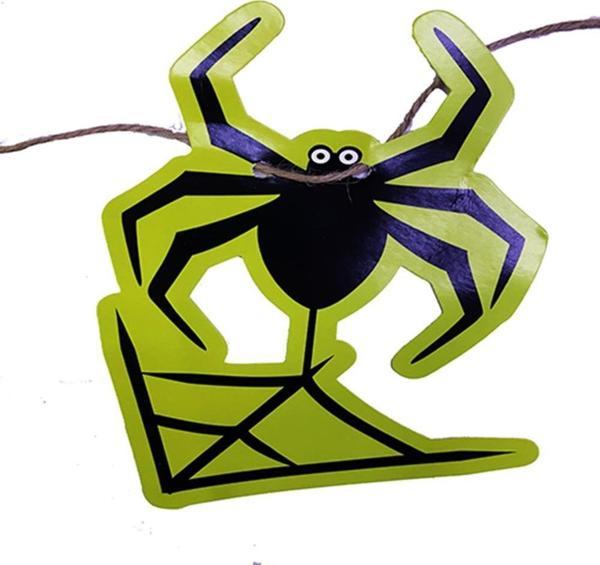 Örümcek Şekilli Asmalı Halloween Flama Banner Afiş 2 Metre - Image 1
