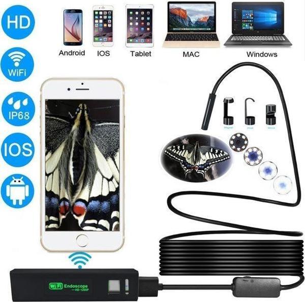 WiFi Serisi Endoskop Boroskop Yılan Kamera – Sert Kablo 10 MT - Image 1