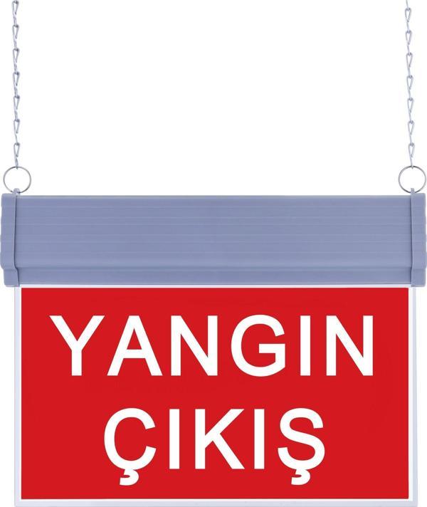 SG056 Çift Yönlü Acil Yönlendirme Armatürü (Zincirli) Yangın Çıkış - Image 1
