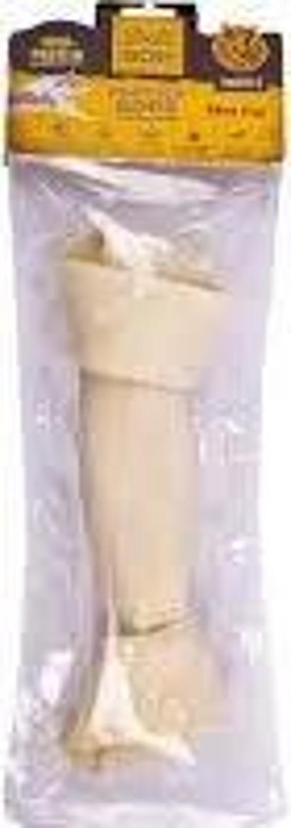 DELİBON DERİ EL İŞİ KEMİK DÜĞÜM KEMİK MODEL BEYAZ 36CMX1AD. - Image 1