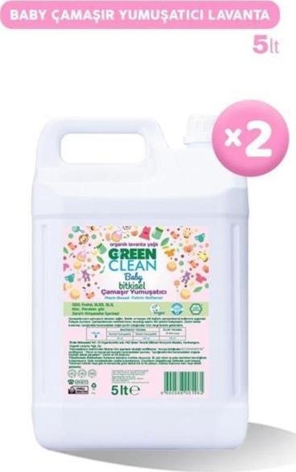Green Clean Baby Bitkisel Çamaşır Yumuşatıcı Lavanta Yağlı 5 Lt X 2 - Image 1