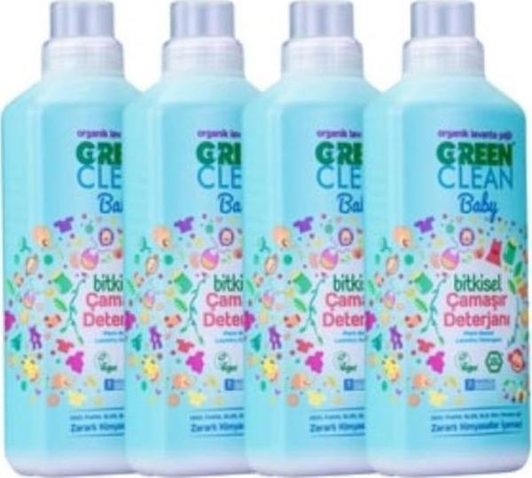 Green Clean Baby Çamaşır Deterjanı 1 lt 4'Lü Set - Image 1