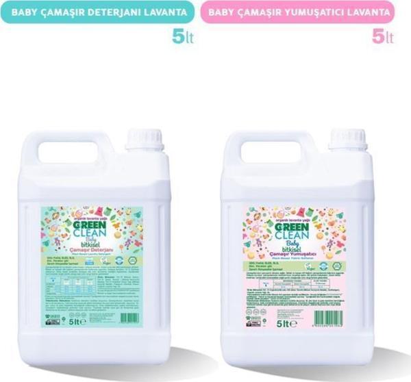 Green Clean Baby Çamaşır Deterjanı Ve Yumuşatıcı Lavanta Yağlı 5 Lt - Image 1
