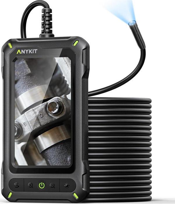 Anykit 6mm Boroskop Muayene Kamerası, Dürbün Kamerası - 4.5 Inc LCD Ekran - Image 1