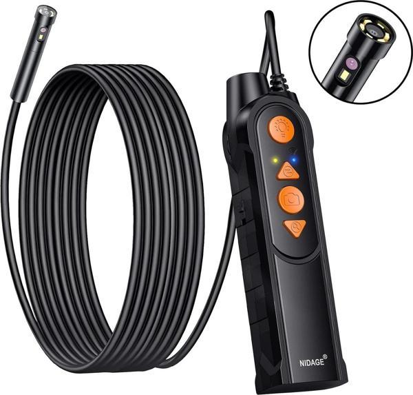 NIDAGE 5.0mm Otomotiv Çift Lensli Yılan Kamerası - 3.5m Kablo - Image 1