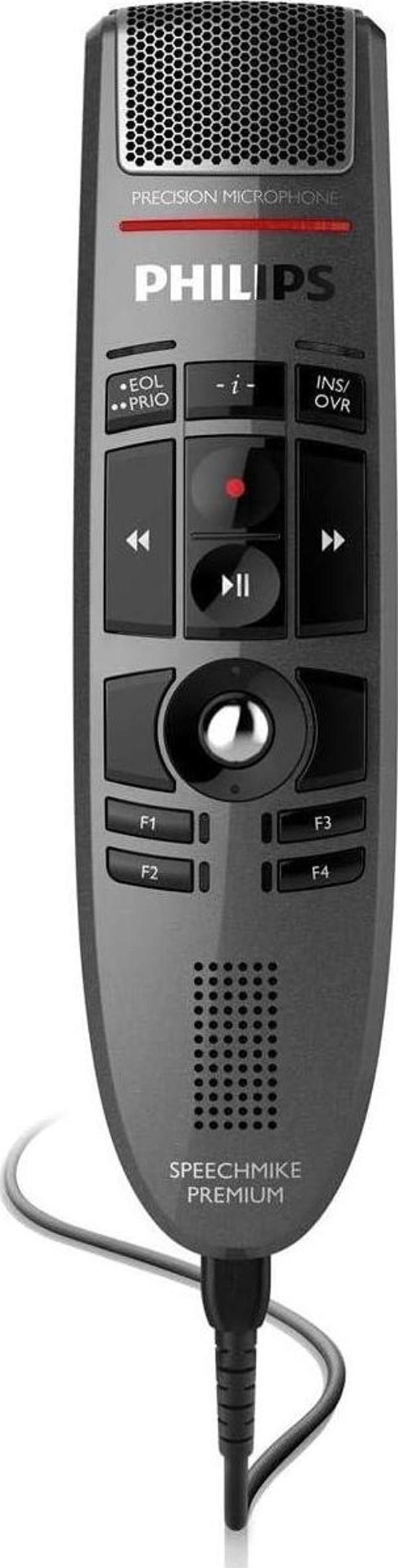 Philips SpeechMike Premium Dikte USB Mikrofon, Basmalı Düğme - Image 1