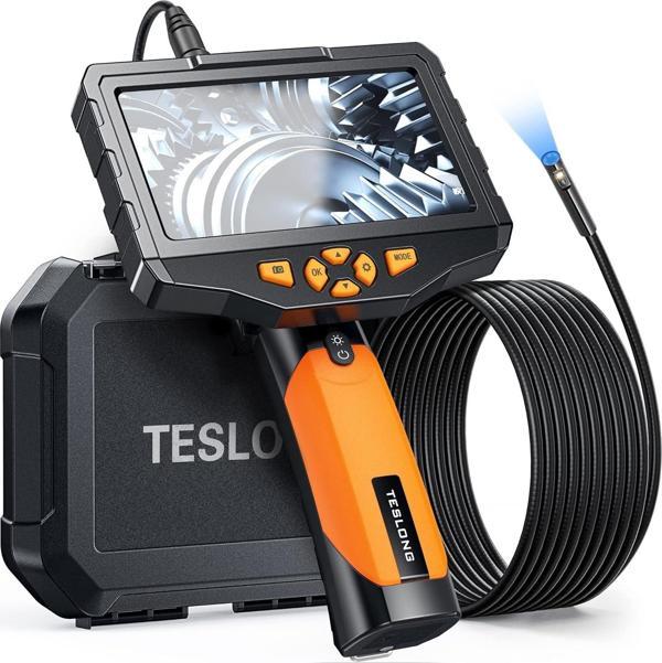 Teslong Çift Lensli Endoskop Muayene Kamerası - 5 Inc IPS Ekran - 5m Kablo - Image 1