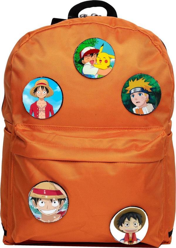 Perlotus Çizgi Film Pokemon Karakter Okul Çocuk Sırt Çantası - Image 1