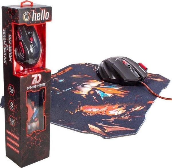 HELLO HL-39 KABLOLU GAMING MOUSEMOUSE PAD - Image 1