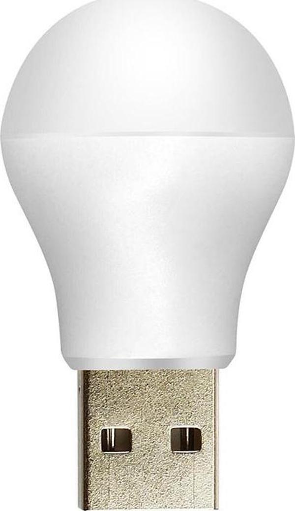 POWERMASTER PM-20920 5 VOLT - 1 AMPER USB LED LAMBA BEYAZ - Image 1