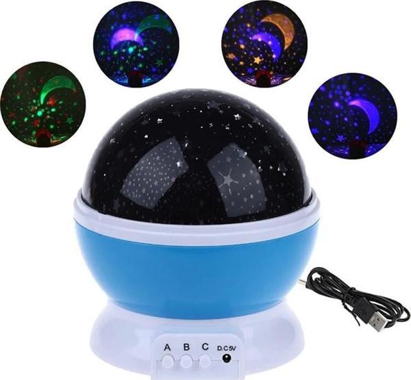 STARMASTER KLC-03 3 X KALEM PİLLİ + 5 VOLT YILDIZ YANSITMALI KÜRE TİP GECE LAMBASI 012-011 - Image 1
