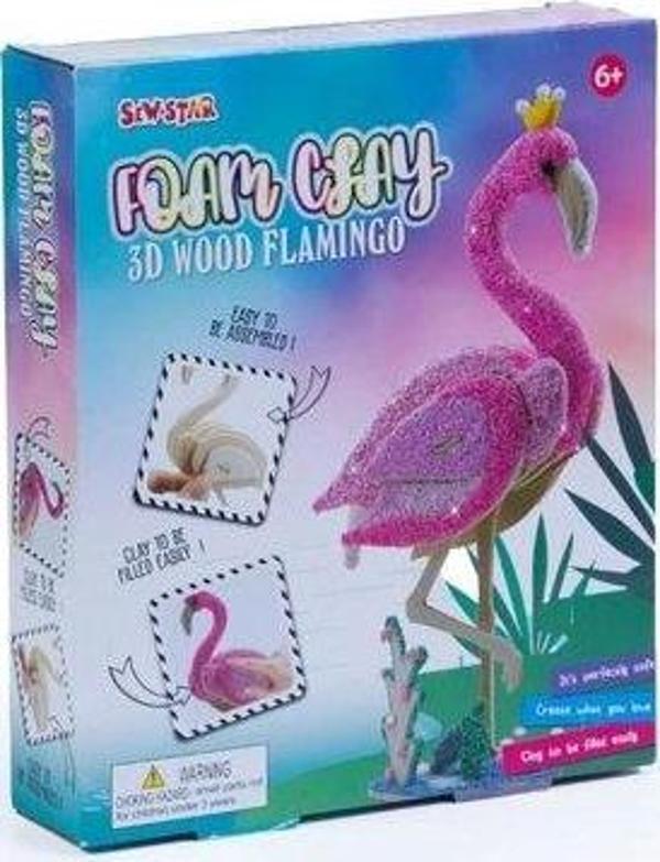 SEW STAR Made in Foam Clay Flamingo - Image 1