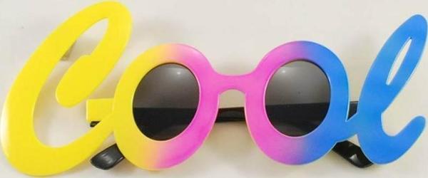 Cool Yazılı Rengarenk Parti Gözlüğü 21x8 cm - Image 1