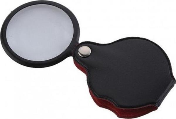 5X-50Mm-Mini Büyüteç Cepte Taşınan Optik Lens Katlanabilir Deri Kaplama Xx1051 - Image 1