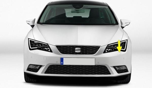 Seat Leon 3 2013-2016 Sol Ön Far Yıkama Kapağı 5F0807753 - Image 1