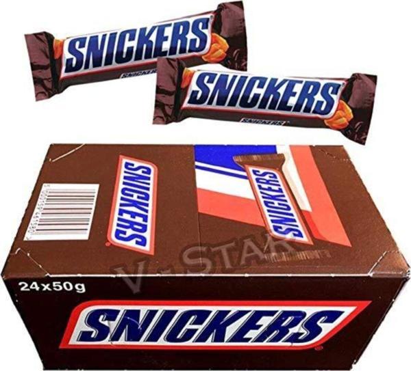 Snickers Yer Fıstıklı 50 Gr 24 Adet Bar Çikolata - Image 1