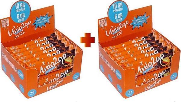 Uniq2Go Chocolight Portakal Parçacıklı Bar 16'lı 2 Kutu (32 Adet) - Image 1