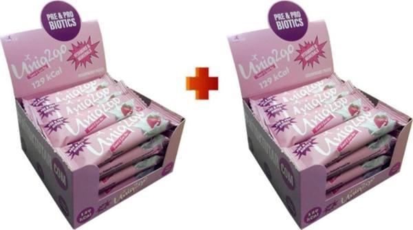 Uniq2Go Tatlı-Ekşi Pre-Probiyotik 16'lı X 2 Kutu (Toplam 32 Adet)38 G.protein Bar - Image 1
